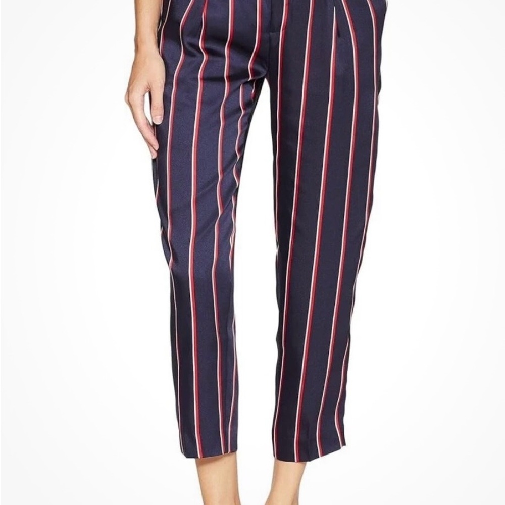 Ralph Lauren Navy Pants with Red and White Stripes NWOT